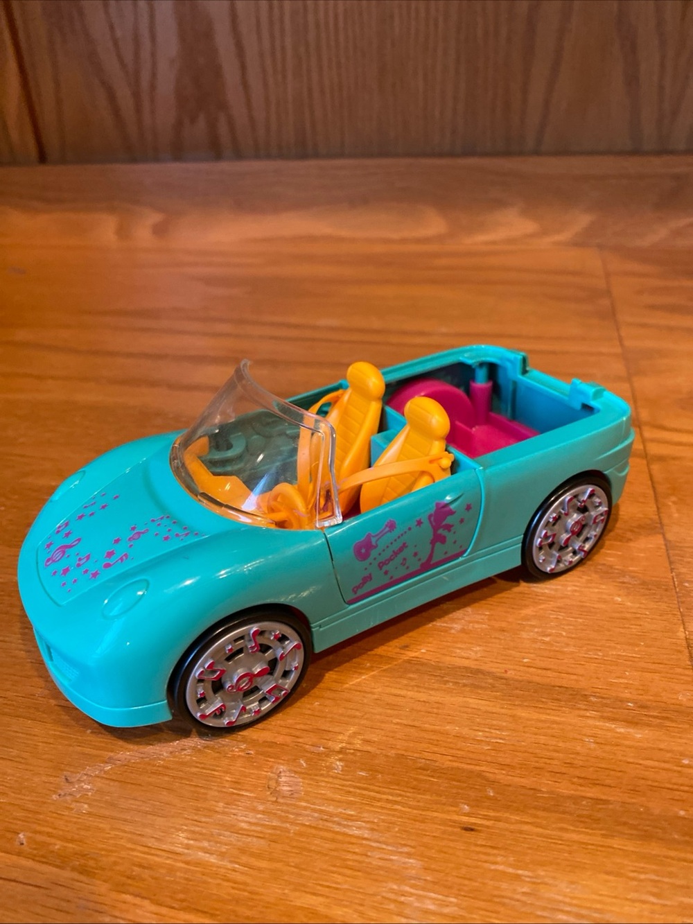 Polly Pocket Electropop World Convertible Car Green 2007 Vintage Kidcore